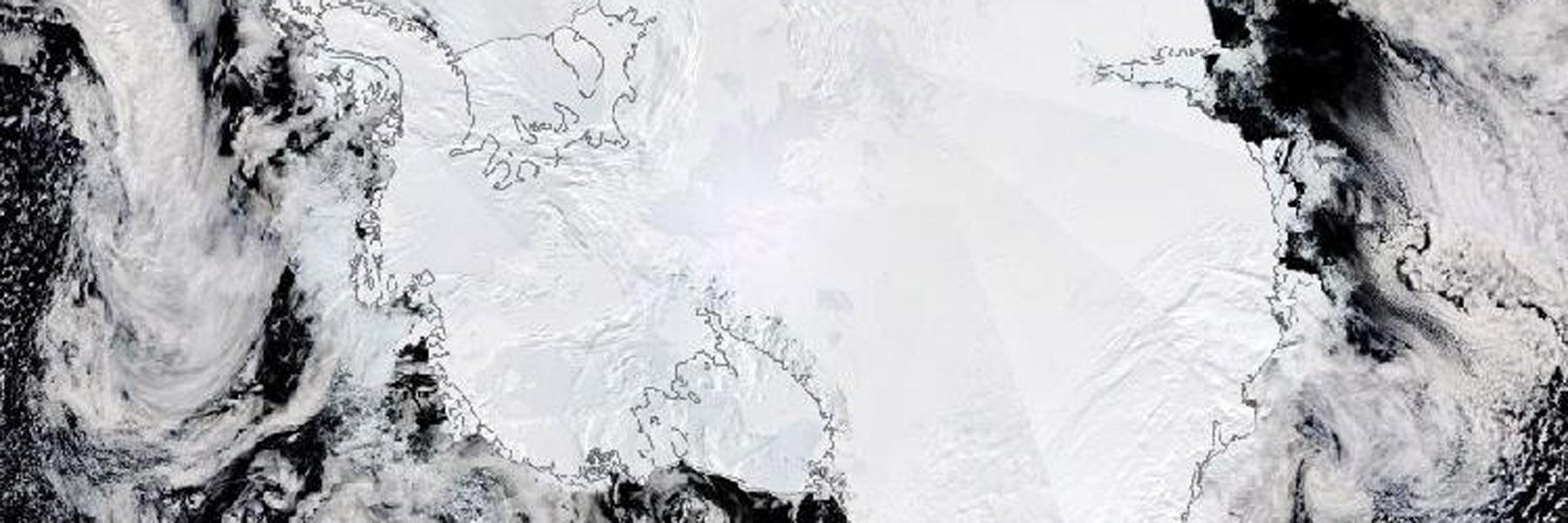 Antarctic sea ice as seen from satellite
