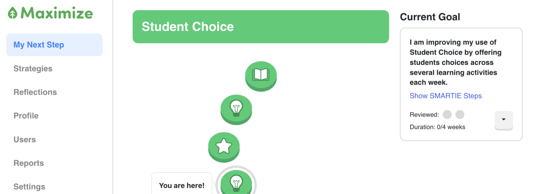 maximize - my next step