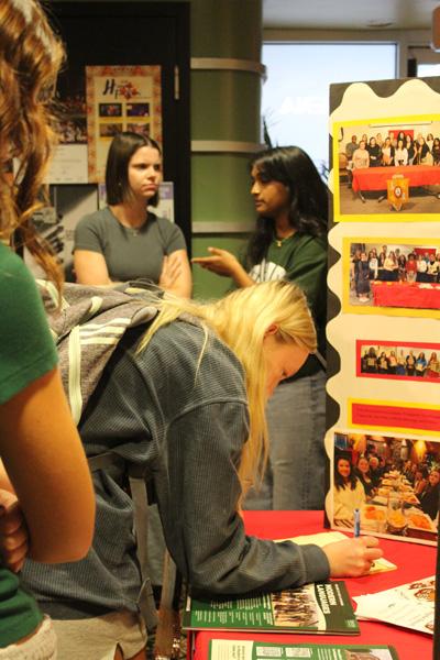 OHIO students at a Sigma Delta Pi event