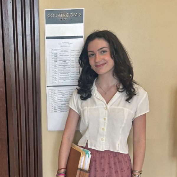 Katie Buschle starting her internship