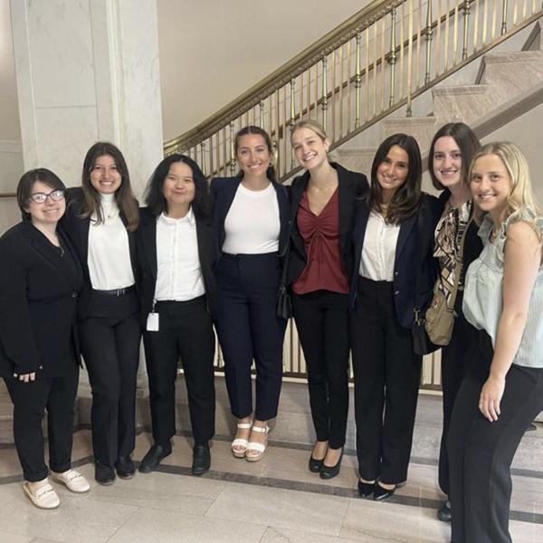 Esme Miranda dressed for success with OIP colleagues