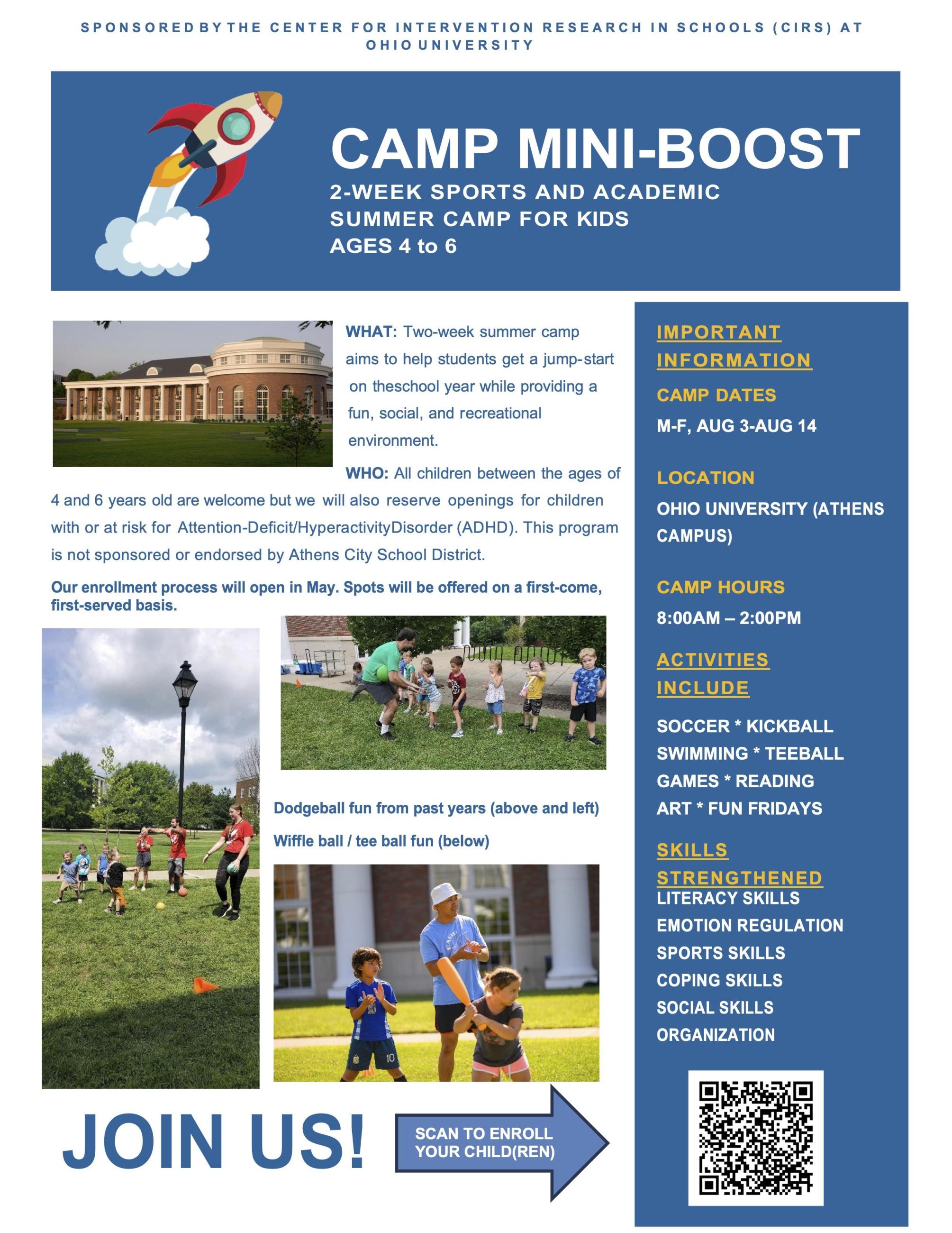 Camp Mini Boost Flyer 2026