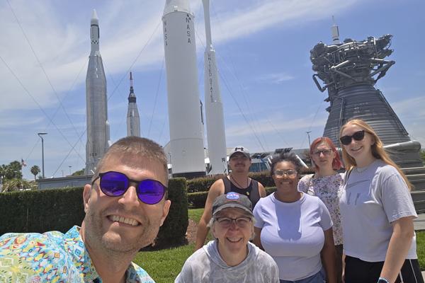 The SSEP team at the Kennedy Space Center Museum.