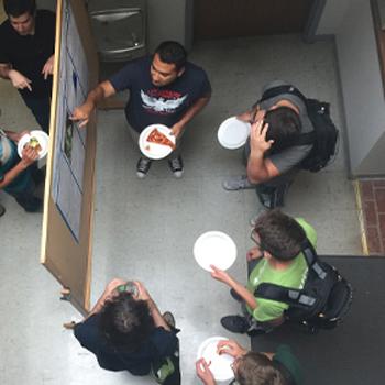 An open house held in the Clippinger lobby
