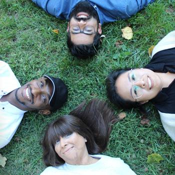 Four OHIO Spanish M.A. students put their heads together