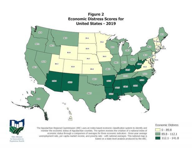 Study ranks performance of each state’s economy over the past decade