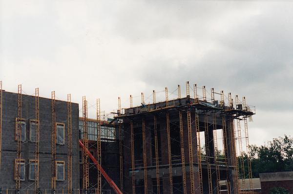 Scaffolding of Grover hall