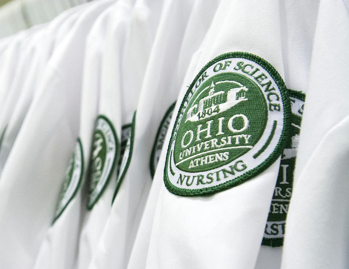 Ohio University announced it will grant degrees to its nursing students and doctor of osteopathic medicine candidates April 18.