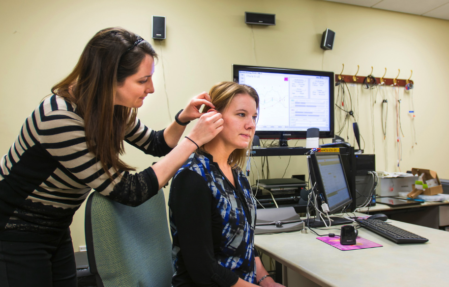 Audiology clinic patient