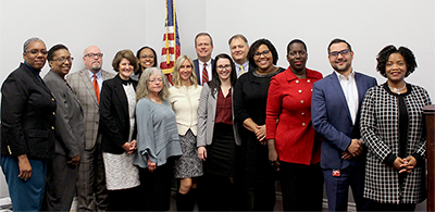 Members of the inaugural EPPLC cohort posed for a group photo with congressional aides