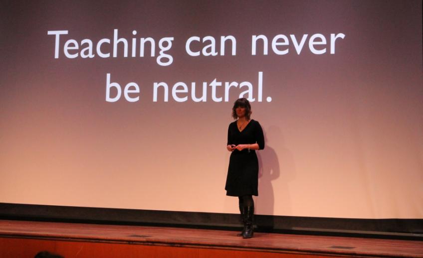 Dr. Courtney Koestler, EdTalk October 2019, "Teaching can never be neutral"