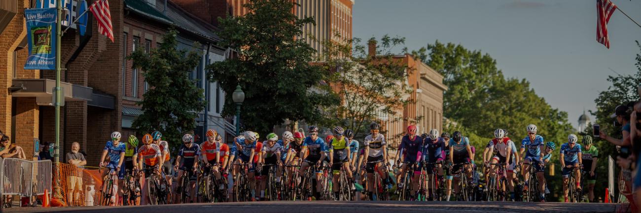Competitors from around the country compete in the 2019 Athens Brick Criterium in Uptown Athens, Ohio