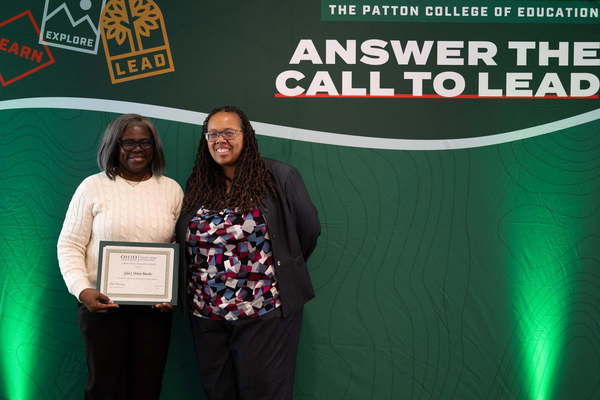 J. Melvin Witmer Creative Altruism Award (CE Doctoral Student) 2025-26
