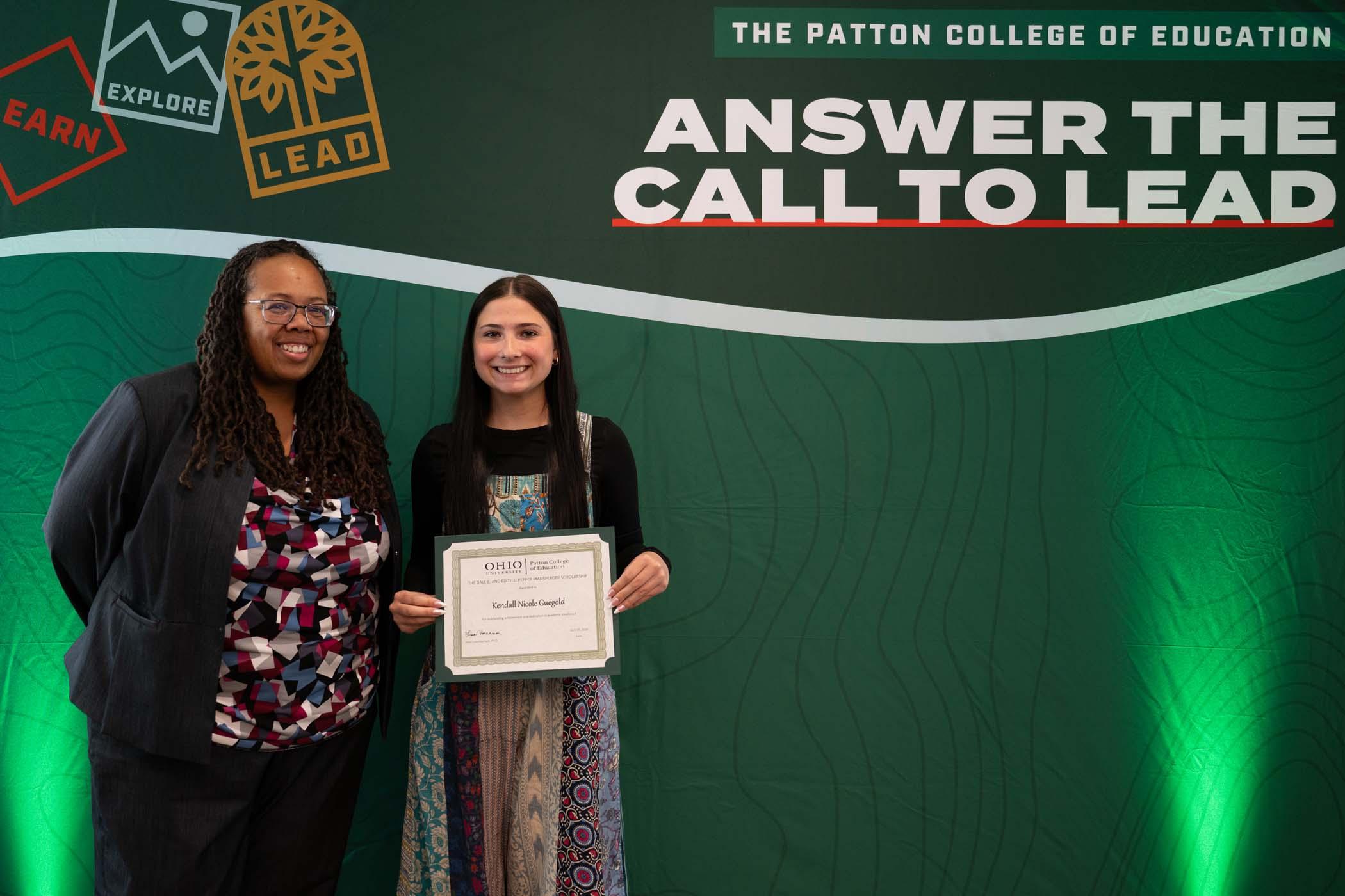 The Dale E. and Edith L. Pepper Mansperger Scholarship 2026-27