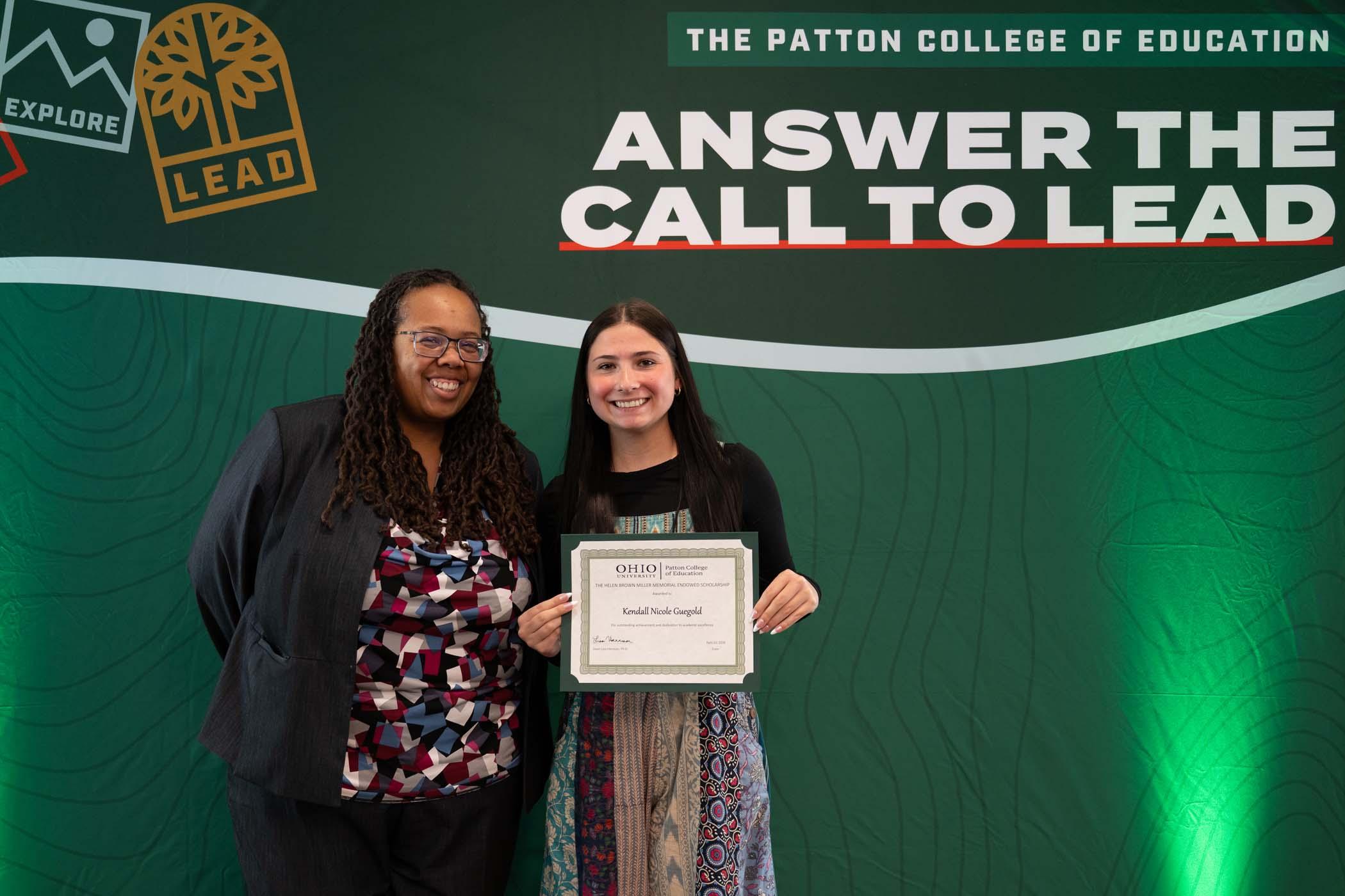 The Helen Brown Miller Memorial Endowed Scholarship 2026-27