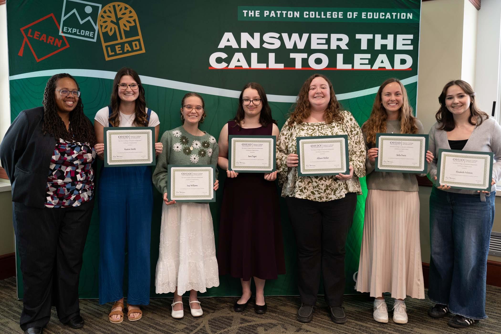 The Patton College of Education Student Ambassadors 2025-26