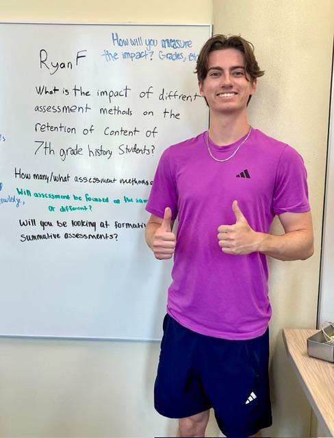 Connavino Scholars: Ryan in class doing a presentation