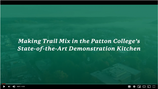 Making Trail Mix in the Patton College