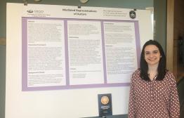 Student presenting Honor Program Research
