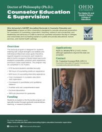 Doctor of Philosophy in Counseling Education & Supervisor