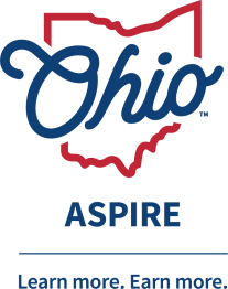 OHIO Aspire Logo - Learn more. Earn more.