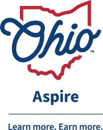 Ohio Aspire Logo - Learn More. Earn More.