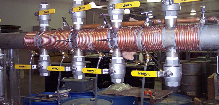 Wet gas corrosion flow loops