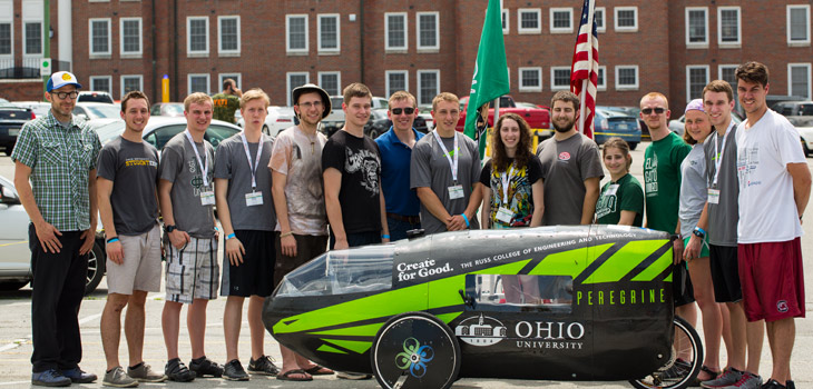 Ohio University mechanical engineers take third place at Human Powered  Vehicle Challenge | Ohio University