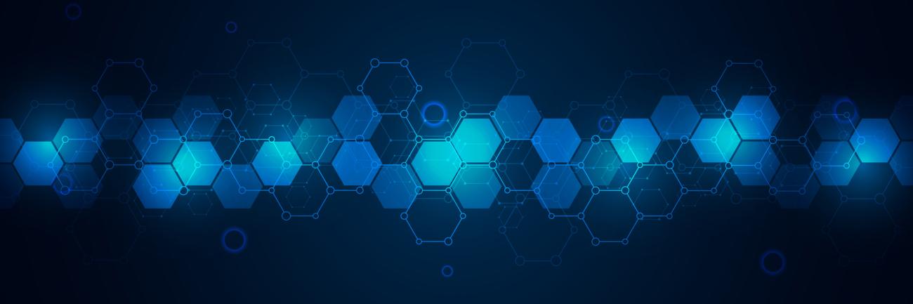 Illustration of chemical molecules