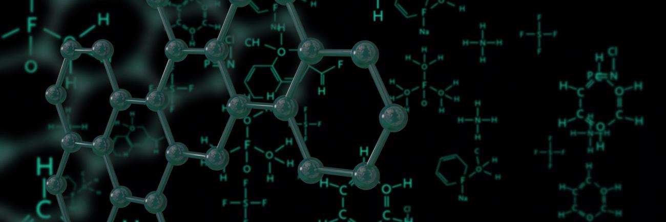 Illustration of carbon molecules
