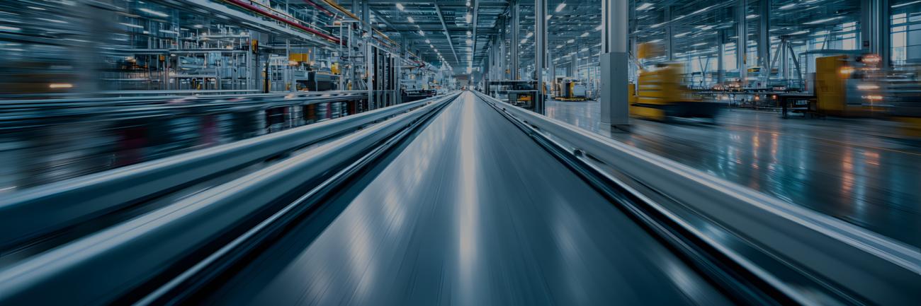 illustration of manufacturing floor into infinity