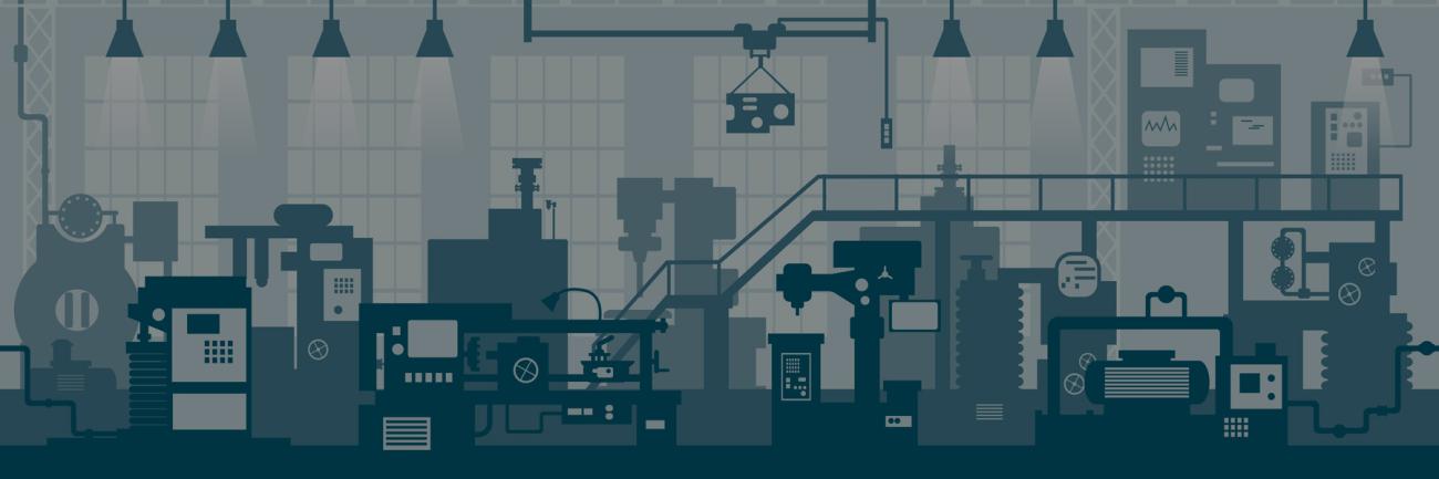 An illustration of industrial manufacturing