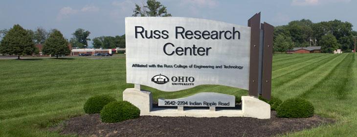 Russ Research Center Sign