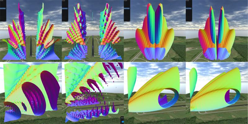 Multipath Modelling Illustration of runway approaches