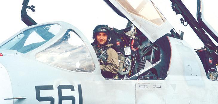 An OHIO alumnus in a cockpit
