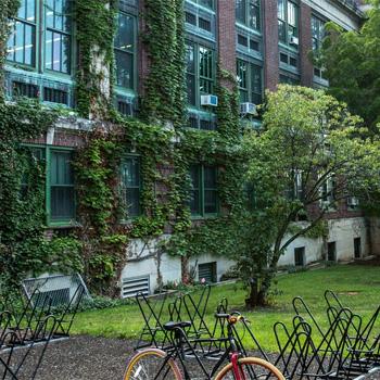 Bikes parked outside of Stocker