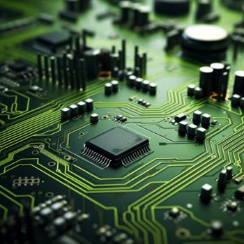 Circuit board and electronic components