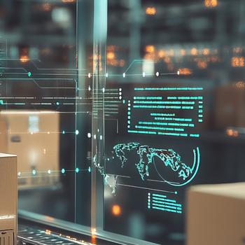 illustration of global supply chain