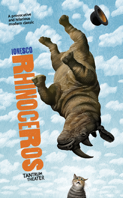 Poster art for Rhinoceros play