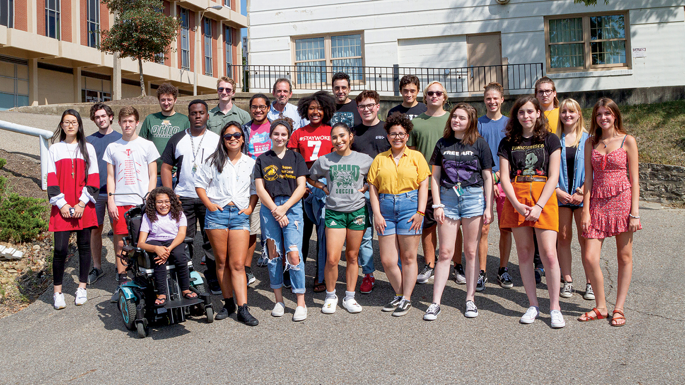 Initial class of BFA School of Film majors captured in fall 2019.