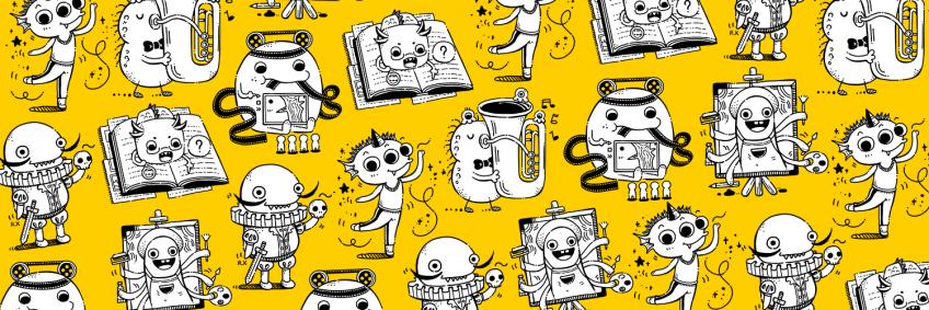 Characters on Yellow