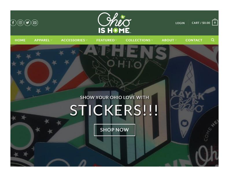 Ohio is Home homepage