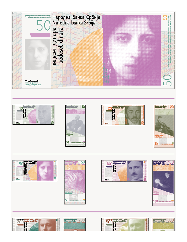 Poster of currency designs
