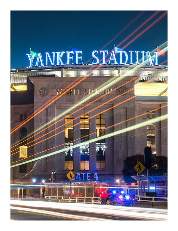 Signage on Yankee Stadium