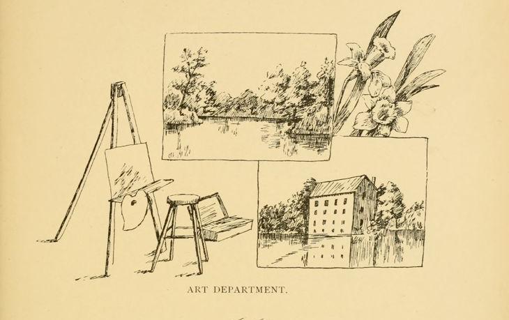 Illustration of the art department 