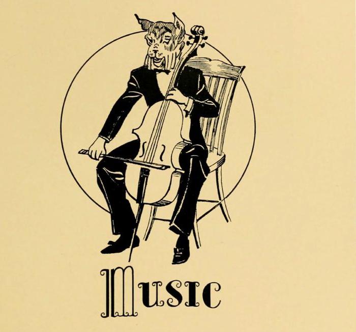 Music illustration from 1931 yearbook