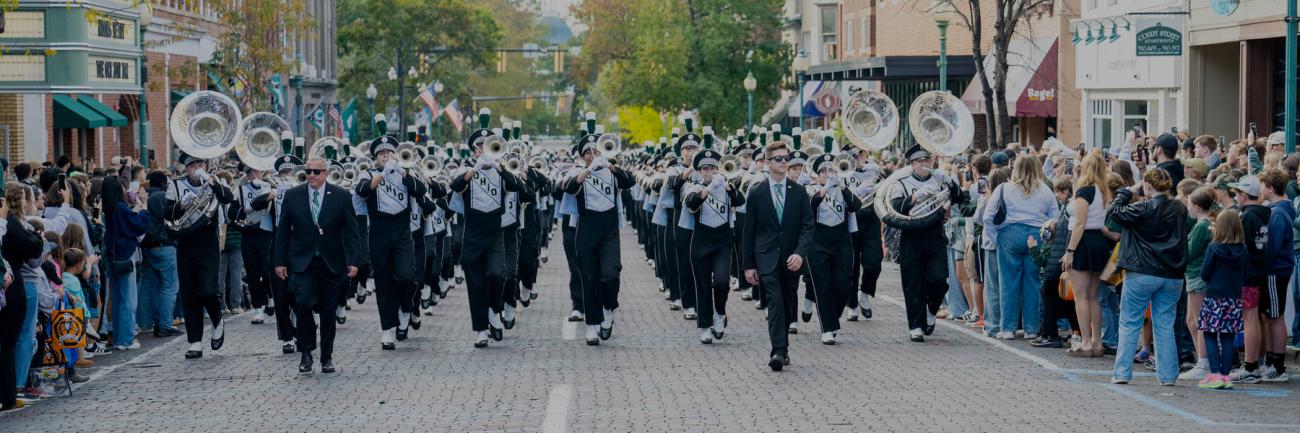 Homecoming Parade in Athens, Ohio