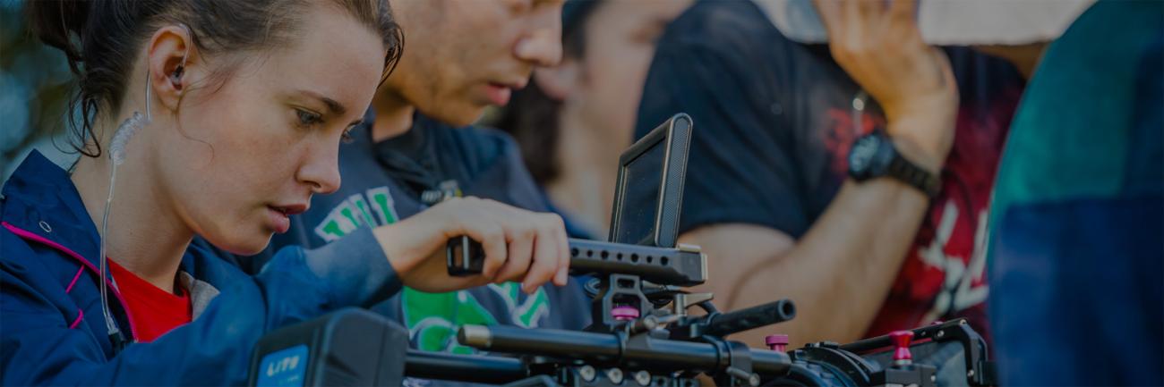 Ohio University students shooting a film