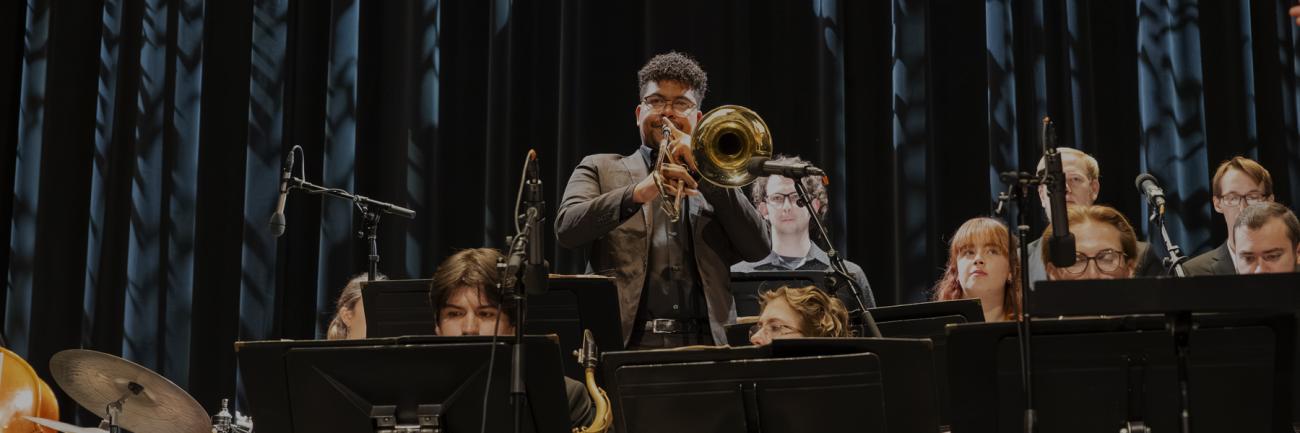 The Ohio University Jazz Ensemble performs
