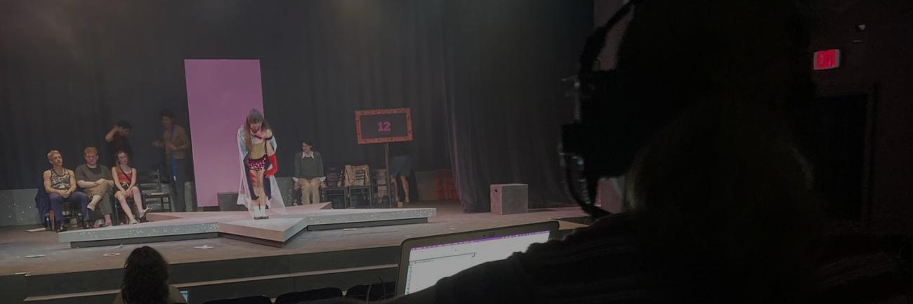 Backstage for Ohio University production of Hair